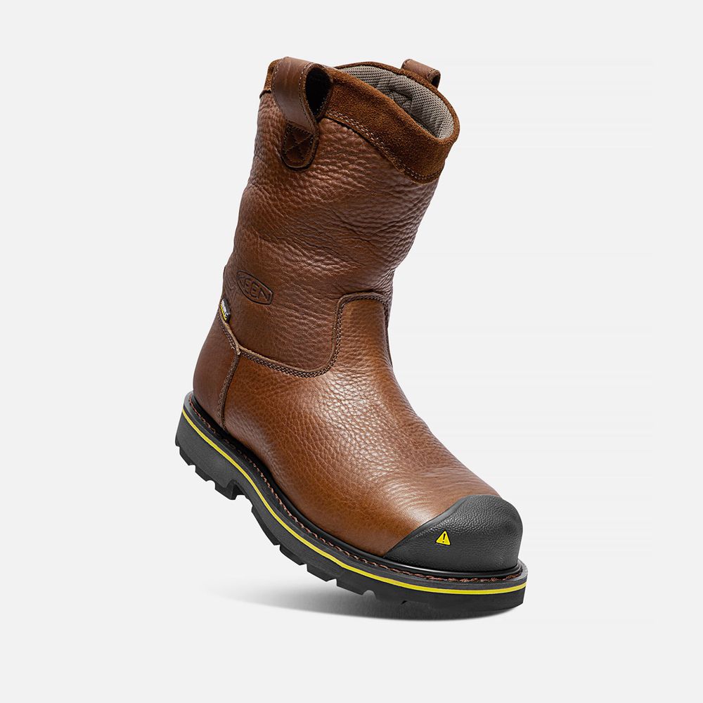 Keen Laarzen Heren Bruin - Dallas Wellington (Steel Toe) - 46019-ILTM